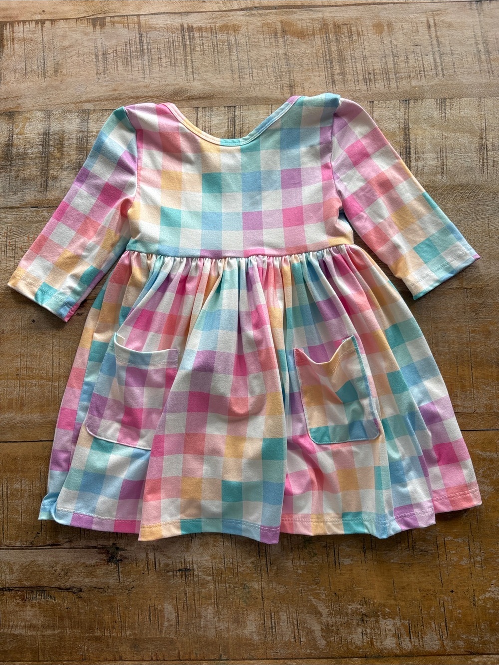 Mila & Rose Pastel Gingham Dress 2t